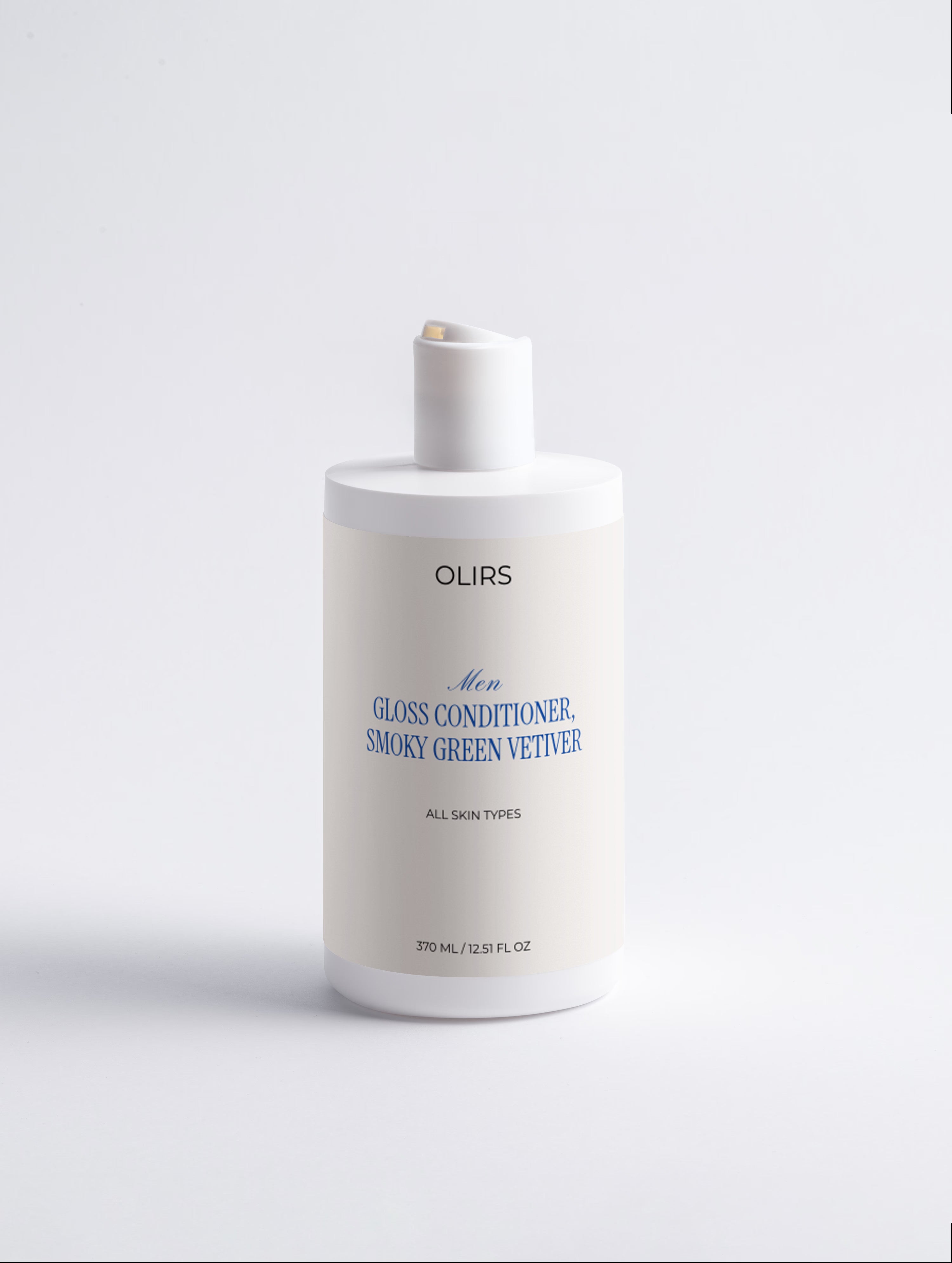Gloss Conditioner, Smoky Green Vetiver product in a sleek bottle for nourishing hair care.